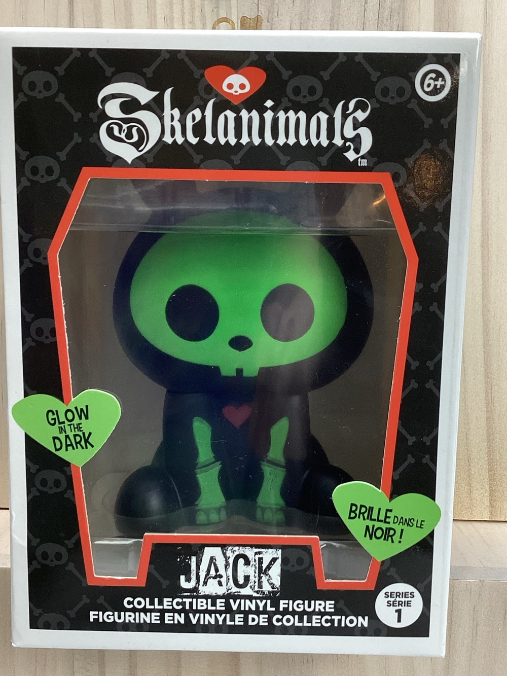 Skelanimals Glow In The Dark Jack The Rabbit Vinyl Figure Series 1 NEW
